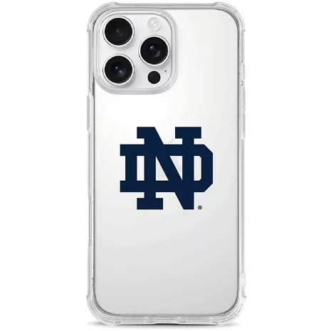 CENTON ELECTRONICS Tough Edge Clear Case for iPhone 16 Pro Max - University of Notre Dame