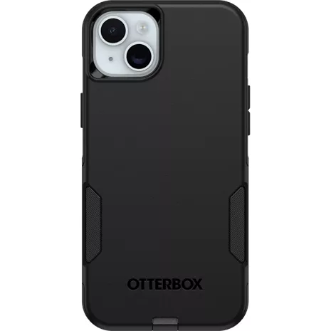 OtterBox iPhone 15 Plus and iPhone 14 Plus Commuter Series Case - BLACK,  slim & tough, pocket-friendly, with port protection (ships in polybag)