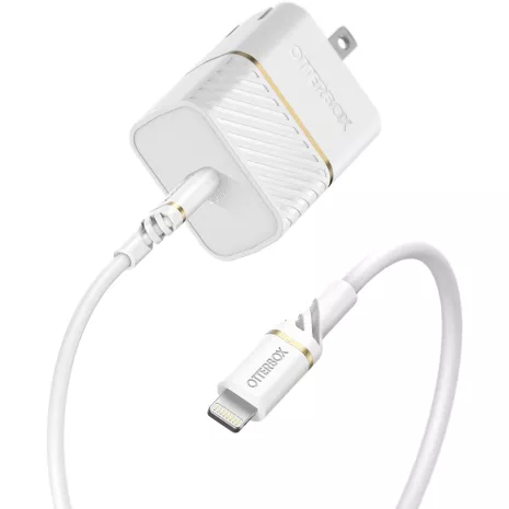 Kit de cargador de pared OtterBox de carga rápida con cable Lighting a USB-C, 20 W