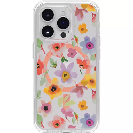 OtterBox Funda Symmetry Series+ con MagSafe para el iPhone 14 Pro - Hidden Garden​​ 