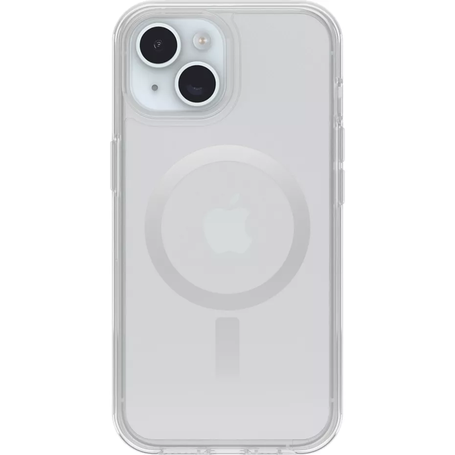 OtterBox Symmetry Series Case with MagSafe for iPhone 15, iPhone 14, and iPhone 13 - Clear | Verizon