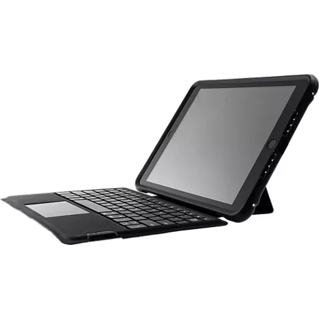 OtterBox Unlimited con estuche tipo billetera con teclado para el iPad 7.ª gen./8.ª gen. - Black Crystal - Pro Pack