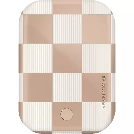 Velvet Caviar Checker MagSafe Portable Power Bank - Nude Vibe