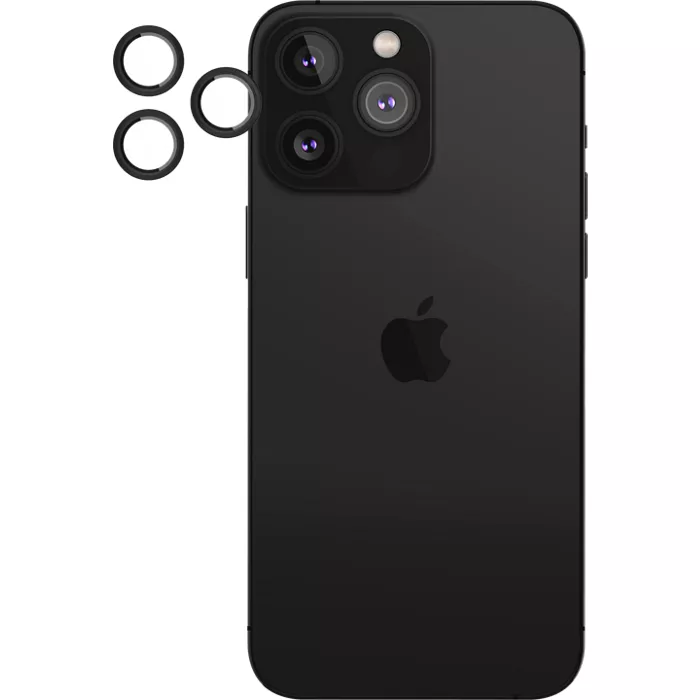 Pelican Aluminum Ring Lens Screen Protectors for iPhone 14 Pro and iPhone 14 Pro Max - Black | Verizon