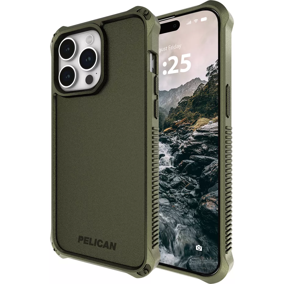 Pelican Guardian Case with MagSafe for iPhone 15 Pro Max - Olive Drab Green | Verizon