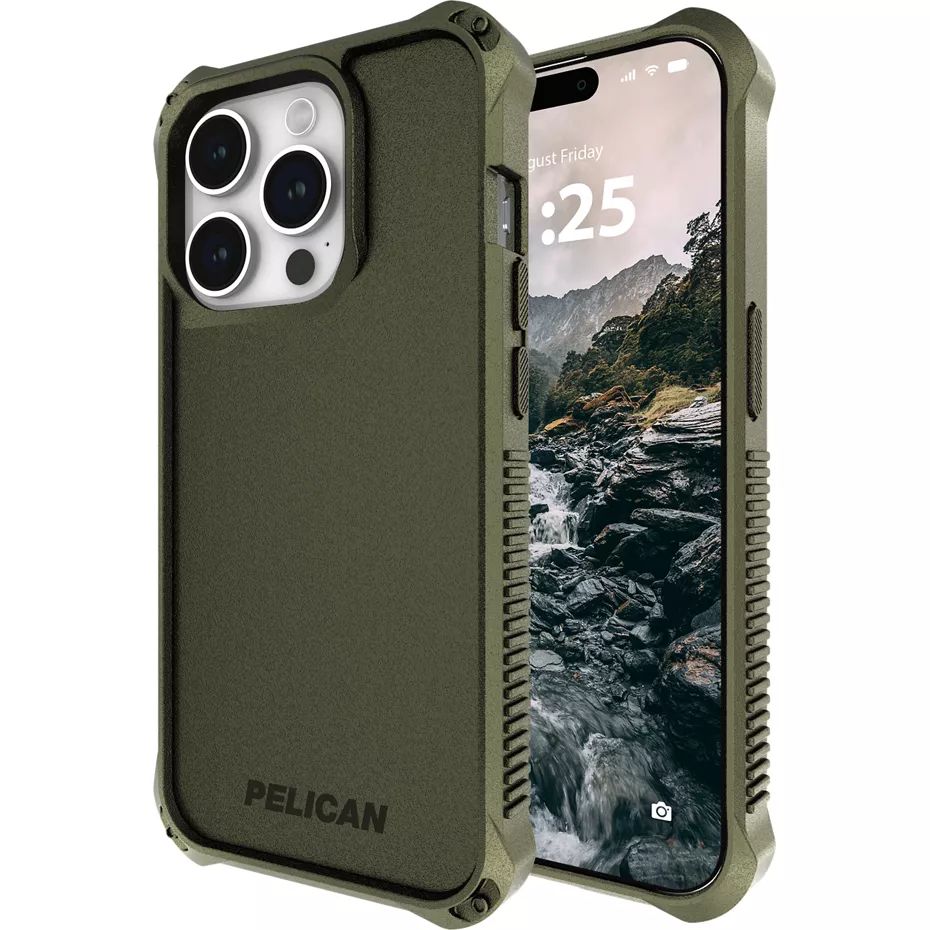 Pelican Guardian Case with MagSafe for iPhone 15 Pro - Olive Drab Green | Verizon