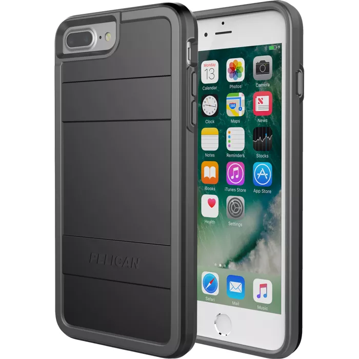 Pelican Protector Case for iPhone 8 Plus/7 Plus/6s Plus/6 Plus - Black/Light Grey | Verizon