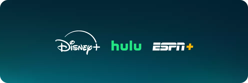 Disney+, Hulu, ESPN+ (With Ads)