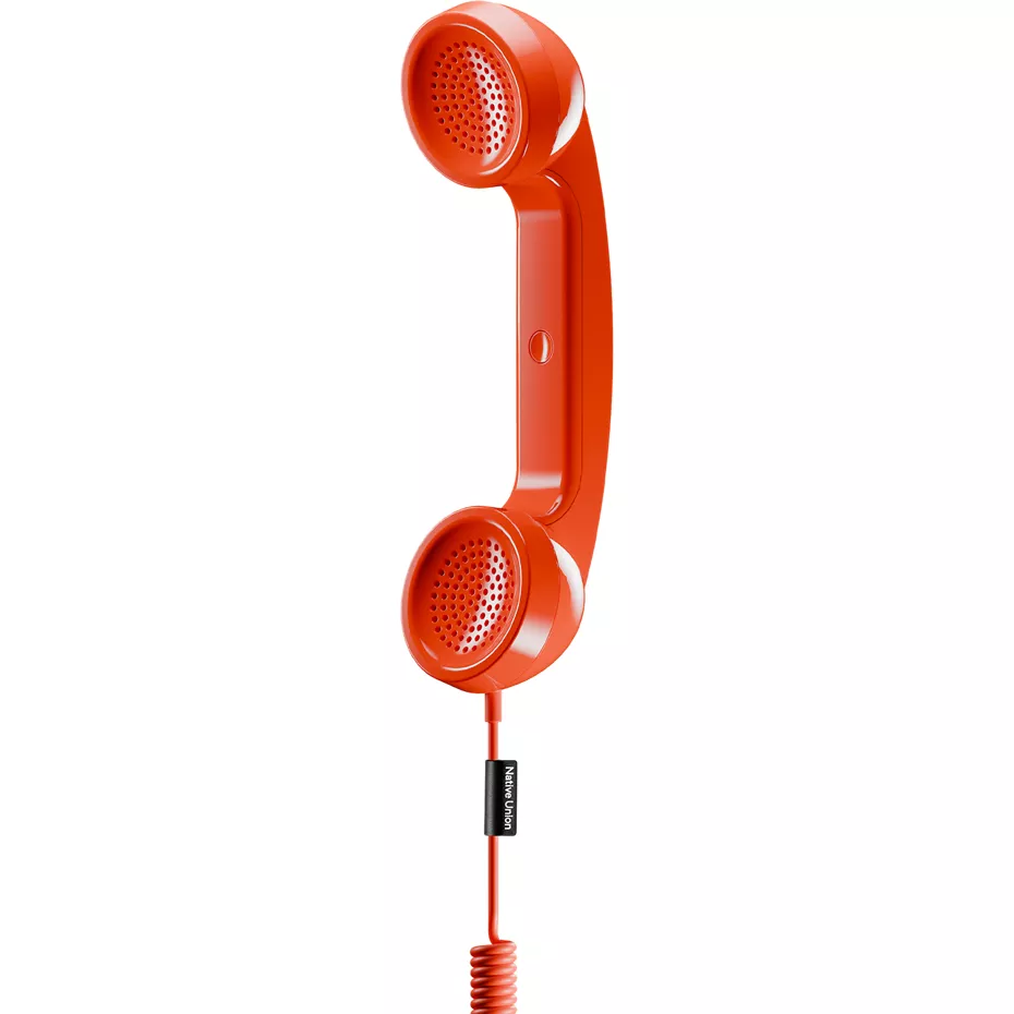 Native Union POP PHONE - USB-C Wired Headphone - Alarm Red | Verizon