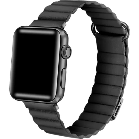 Posh Tech Correa de piel Dakota para el Apple Watch con caja de 38/40/41 mm