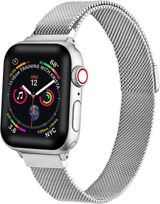 Correa Apple Watch 42/44/ 45 Milanese Plata