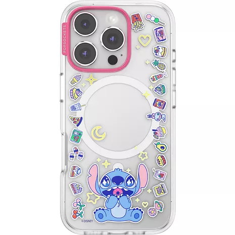 PopSockets Case with MagSafe for Apple iPhone 16 Pro - Disney Stitch Snack Attack