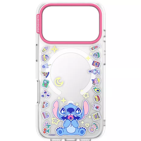PopSockets Case with MagSafe for iPhone 17 Pro - Disney Stitch Snack Attack