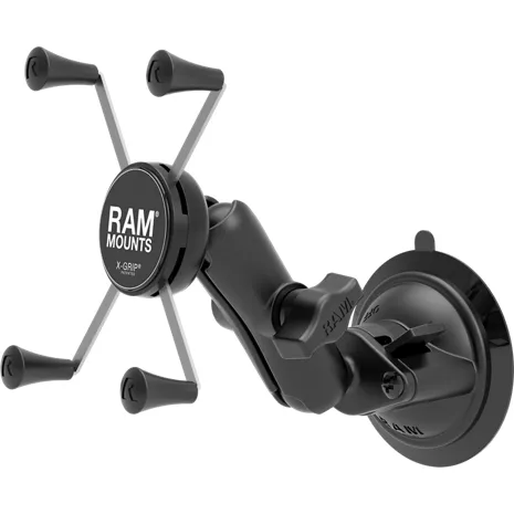 RAM Mounts RAM Twist-Lock Suction Cup Mount with Universal X-Grip Large Phone/Phablet Cradle