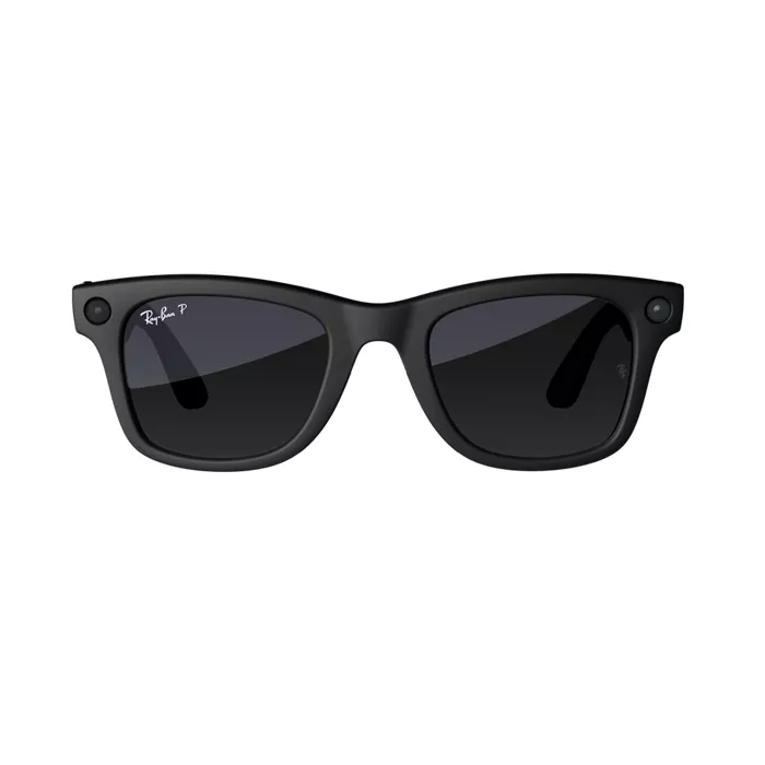 Ray-Ban Meta Wayfarer Standard Smart Glasses with Polarized Gradient Graphite Lenses - Matte Black | Verizon