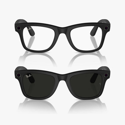 Ray Ban Meta Wayfarer Standard Smart Glasses with Clear to G15 Green Transitions Shop Now