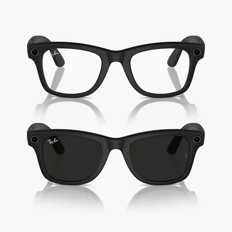 Ray-Ban Meta Wayfarer Standard Smart Glasses with Clear to G15 ...