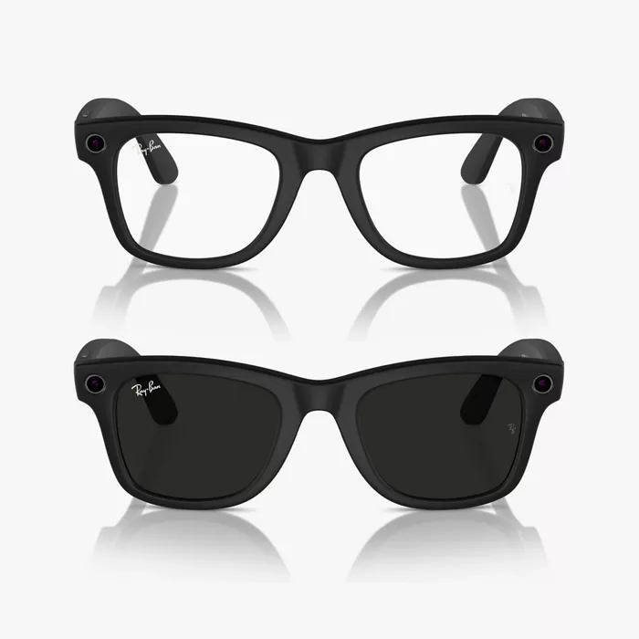 Ray-Ban Meta Wayfarer Standard Smart Glasses with Clear to G15 Green Transitions - Matte Black | Verizon