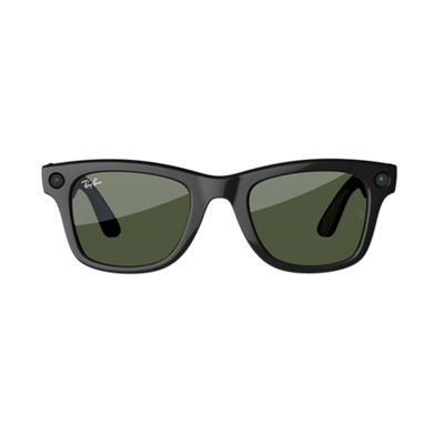 Meta Wayfarer Large Frames with Plano G15 Green Lenses Shop Now