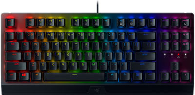 Razer BlackWidow V3 Mechanical Gaming Keyboard: Green Mechanical Switches -  Tactile & Clicky - Chroma RGB Lighting - Compact Form Factor 