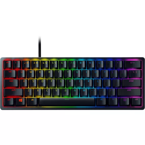 Razer Teclado con cables para videojuegos con interruptor óptico Huntsman Mini 60%