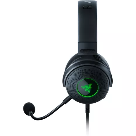 Razer Audífonos alámbricos con micrófono Kraken V3 HyperSense con sonido envolvente para videojuegos para PC