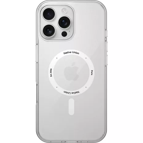 Native Union Funda (RE)Clear con MagSafe para el iPhone 16 Pro Max - Transparente