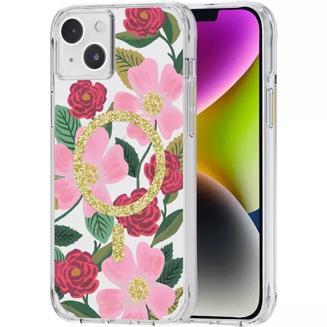 Rifle Paper Co Funda con MagSafe para el iPhone 14 Plus- Rose Garden