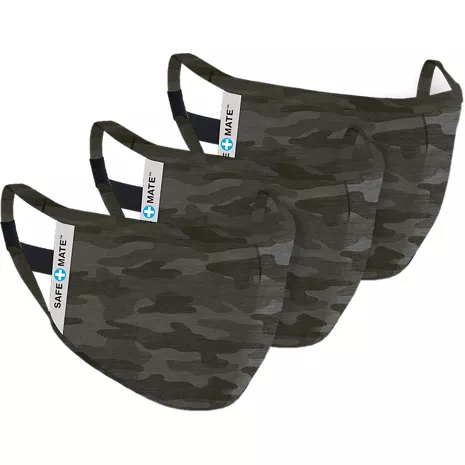 Safe+Mate Washable Cloth Mask 3 Pack L/XL - Camo