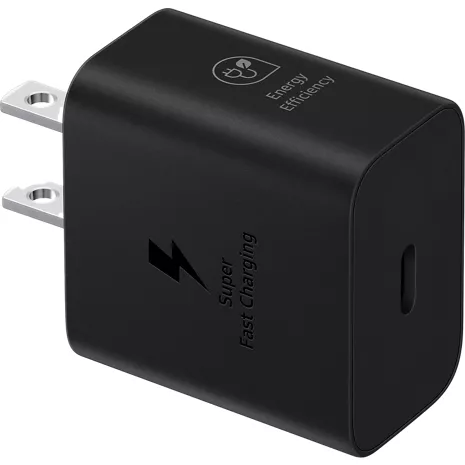 25W USB-C Super Fast Charging Adapter Charger Compatible with Samsung  Devices (Black)