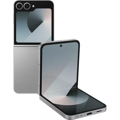 Samsung Galaxy Z Flip6 Silver Shadow image 1 of 1 