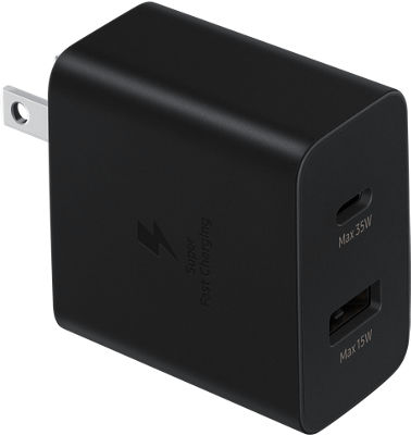 Samsung Fast Charging Wall Charger 35W Duo, Fast Charging | Verizon