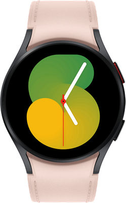 Samsung Galaxy Watch5 Graphite 44MM Camel Leather Band | Verizon