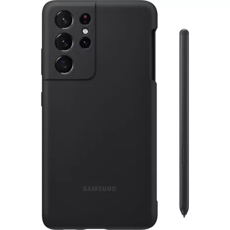 Samsung - Funda de silicona con S Pen de Samsung para el Galaxy S21 Ultra 5G
