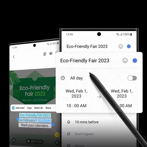 Built-in S Pen.