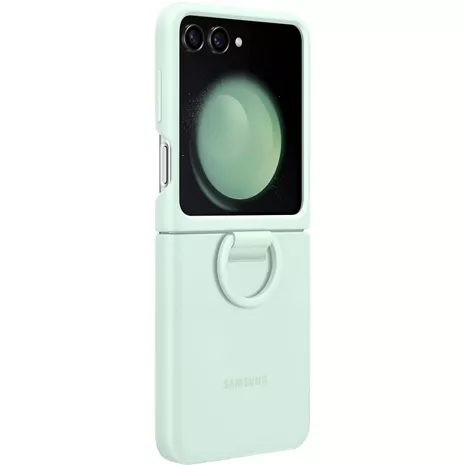 Samsung Silicone Cover Funda con Anillo Transparente para Samsung Galaxy Z  Flip 3