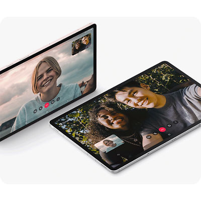 Ultrawide front camera with auto framing.