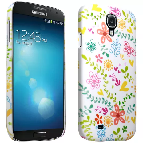 Verizon Hard Cover &#45; White with Pastel Flowers