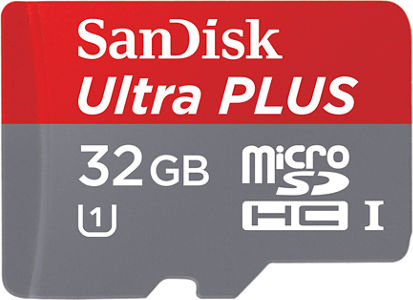 Sandisk Ultra Plus 32gb Microsdxc Uhs I Card With Adapter