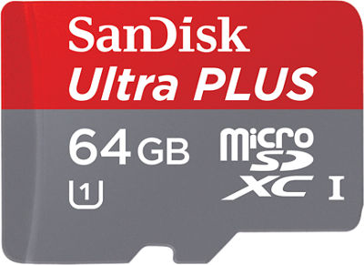 Sandisk Ultra Plus 64gb Microsdxc Uhs I Card With Adapter