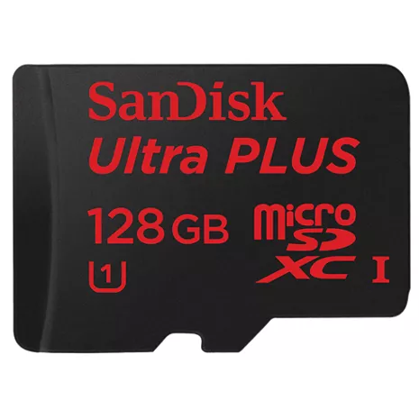 Tarjeta microSD SanDisk Ultra PLUS de 128 GB con adaptador