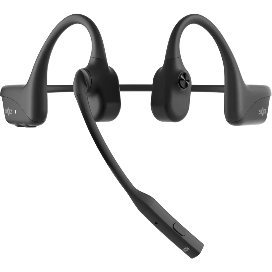 Shokz OpenComm2 Noise-Canceling Bone Conduction Stereo Headset - Black | Verizon