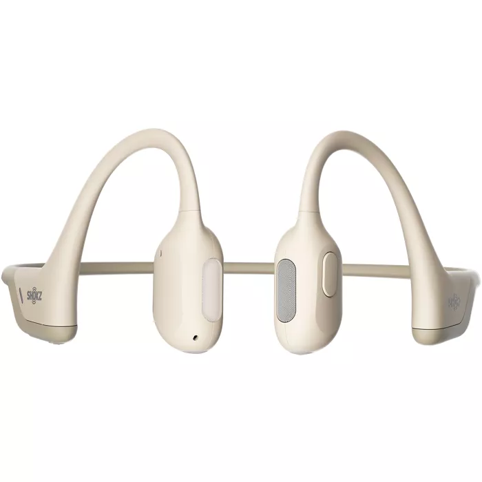 Shokz OpenRun Pro Premium Bone Conduction Open-Ear Sport Headphones - Beige | Verizon