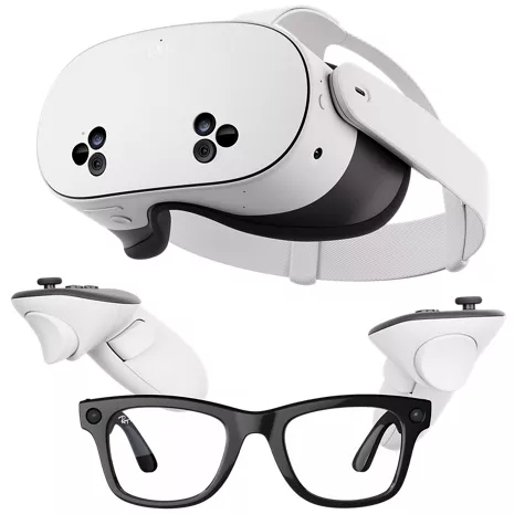 Buy Ray-Ban Meta Wayfarer glasses - Shiny Black/Clear and Meta Quest 3S 128GB to receive $100 off