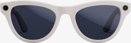 Lentes Skyler con Meta AI - Cristales Transition transparentes / azul zafiro - Shiny Chalky Gray​​ 