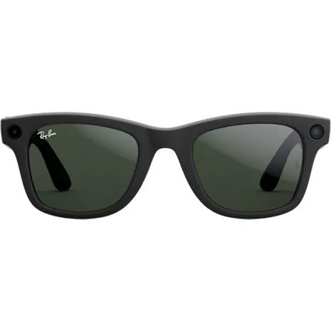 Ray-Ban Meta Skyler glasses with Meta AI - Clear to Graphite Green Transition Lenses - Matte Black