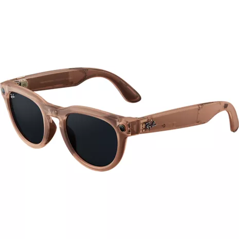 Ray-Ban Meta Headliner (Gen 2) Matte Transparent Peach, Transitions Grey Lenses
