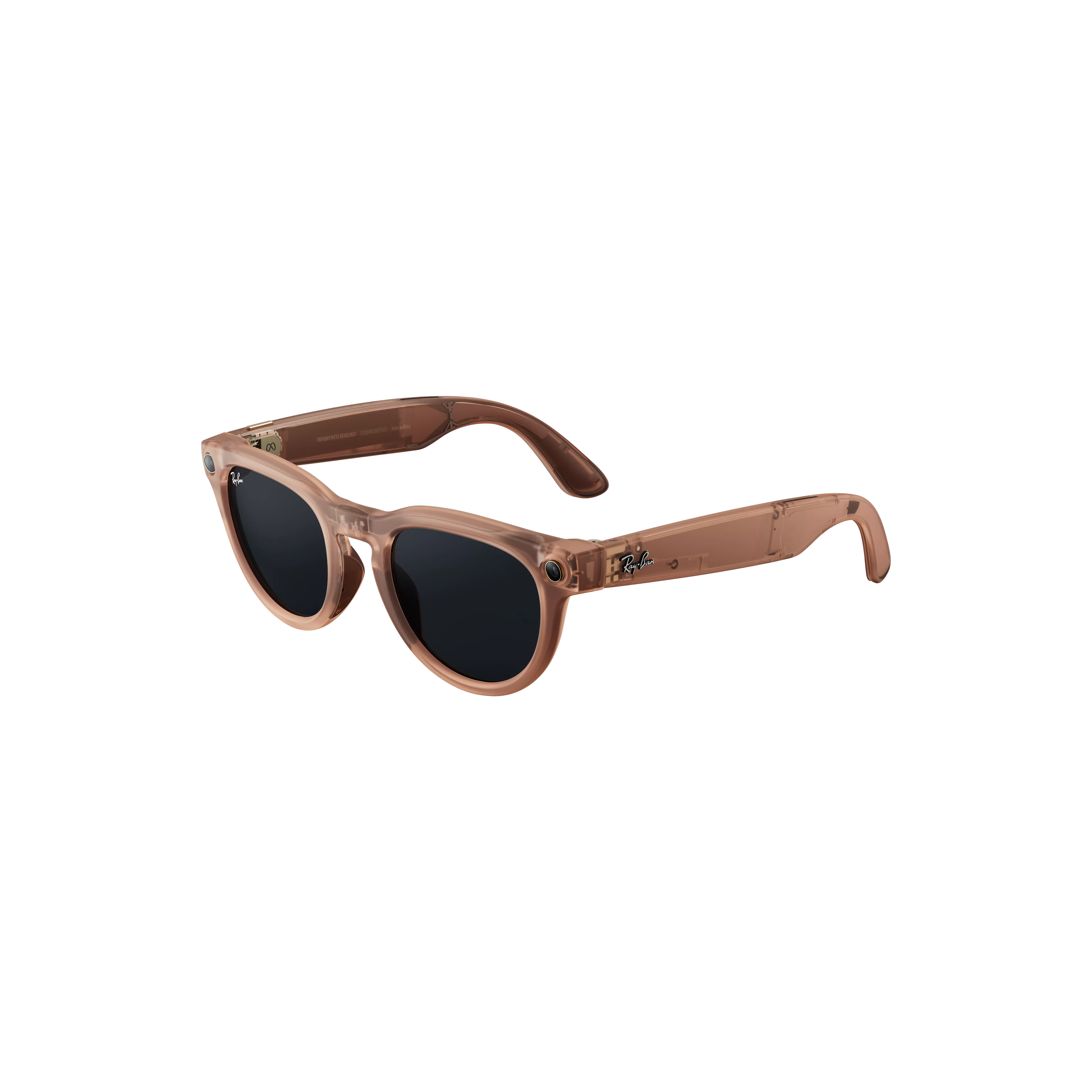 Headliner (Gen 2) Matte Transparent Peach, Transitions Grey Lenses