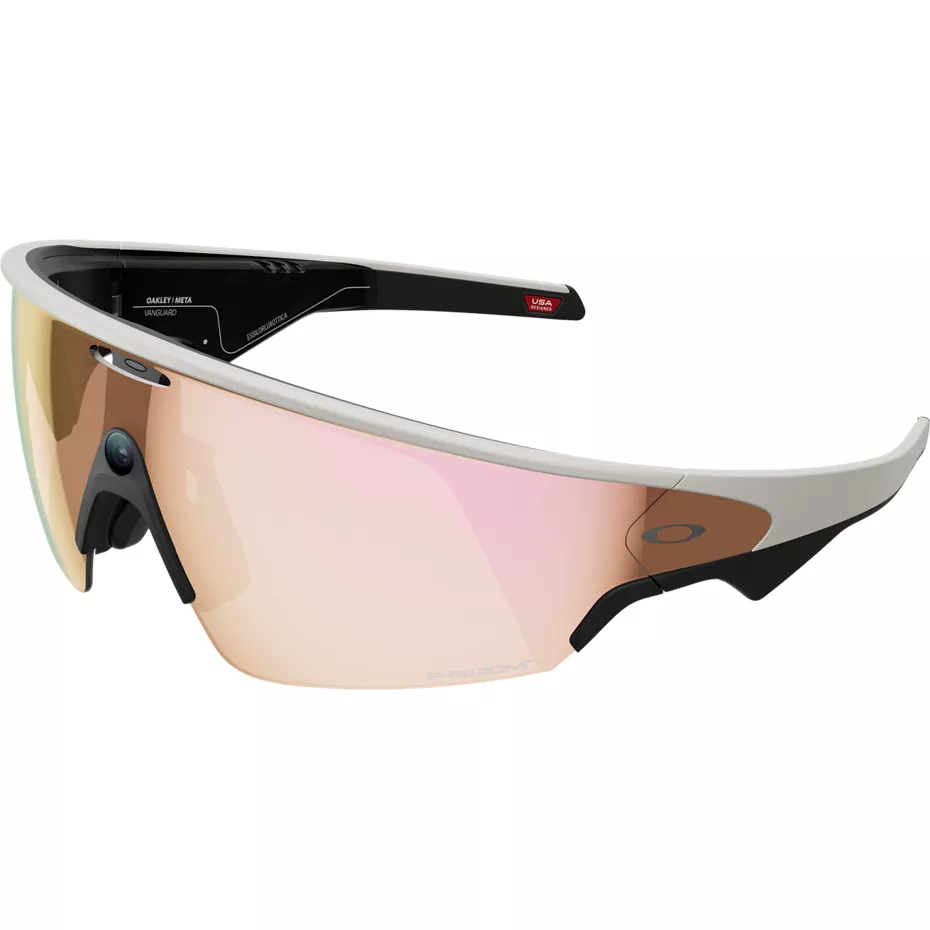 Oakley Meta Vanguard White, Prizm Rose Gold Lens | Verizon
