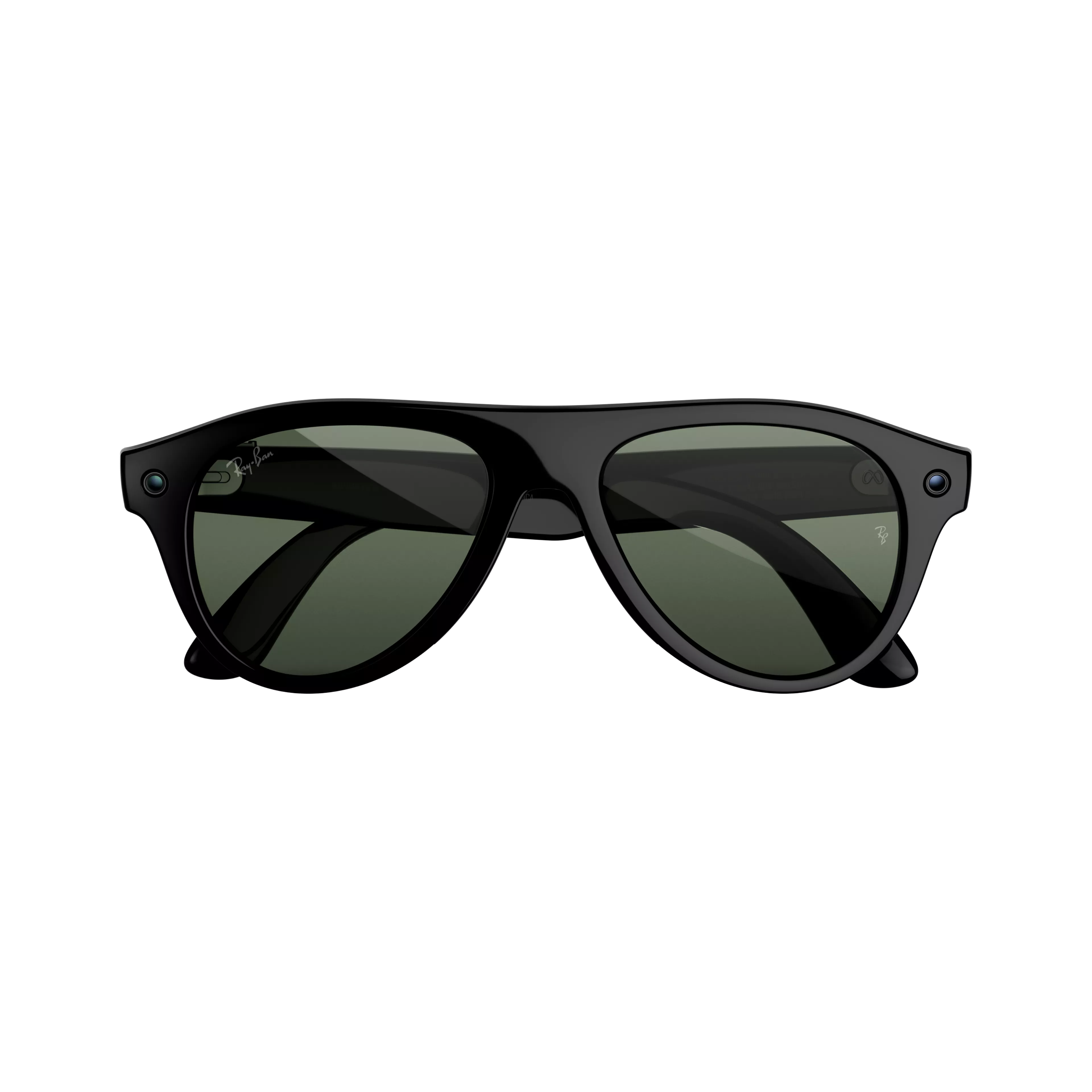 (Gen 3) Aviator, Shiny Black, Transitions Green Lenses